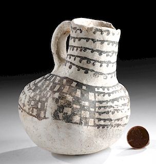 Anasazi Black-on-White Pottery Duck Effigy Vessel