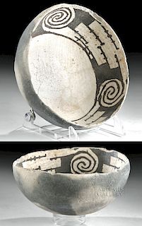Anasazi Reserve Black-on-White Pottery Bowl