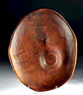 Rare 19th C. Hawaiian Kou Wood Pig Board