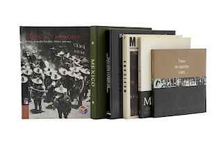 Ortiz Monasterio, Pablo / Casanova, Rosa / Elizondo Elizondo, Ricardo. Libros sobre Historia de la Fotografía en México. Pzs: 6.