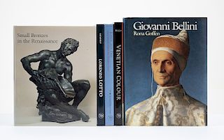 Humphrey, Peter / Pincus, Debra / Boucher, Bruce / Hills, Paul / Goffen, Rona. Libros sobre Pintura y Escultura Renacentista. Pzs: 5.