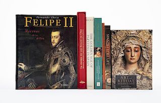 Sureda, Joan / Checa, Fernando / Brown, Jonathan / Jordan, William B. Libros sobre Pintores del Siglo de Oro Español. Pzs: 7.