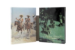 Hassrick, Peter H... Frederic Remington, A Catalogue Raisonne of Paintings, Watercolors and Drawings. Seattle, 1996. Tomos I-II. Pzs: 2