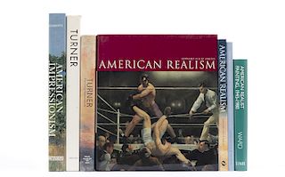 Ward, John L / Lucie-Smith, Edward / Cikovsky, Nicolai Jr / Walker, John. Libros sobre Realismo Americano. Pzs: 7.