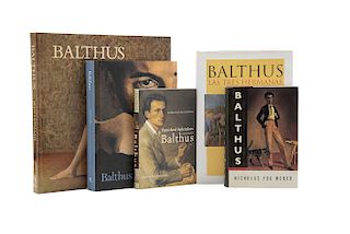 Vircondelet, Alain / Colle, Marie-Pierre / Clair, Jean / Fox Weber, Nicholas / Leymarie, Jean. Libros sobre Balthus. Piezas: 5.