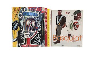 Ahrens, Carsten / Carotti, Elena / Millet, Bernard / Marshall, Richard / Store, Robert. Libros sobre Jean-Michel Basquiat. Piezas. 5.