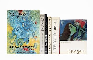 Mayer, Franz / Genauer, Emily / Sorlier, Charles / Kamensky, Aleksandr / Guerman, Mikhail... Libros sobre Marc Chagall. Piezas: 6.