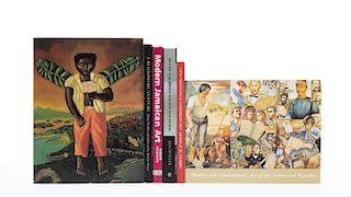 Boxer, David / Zamora, Martha / Ferrer, Elizabeth / Basilio, Miriam / Chomsky, Noam. Libros sobre Arte Caribeño. Pzs: 6.