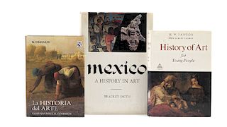 Janson, H.W. / Smith, Bradley / Gombrich, E.H. Libros Sobre Historia del Arte. Pzs: 3.