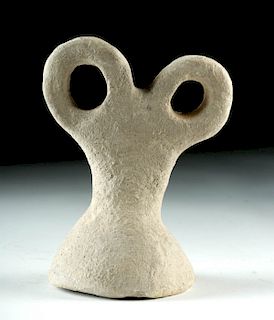Ancient Tell Brak Pottery Eye Idol w/ TL