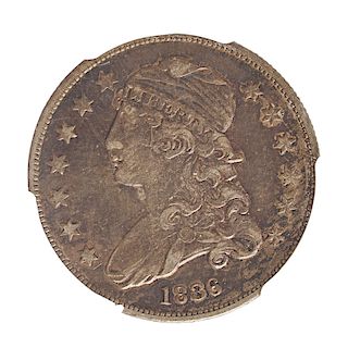 U.S. 1836 CAPPED BUST 25C COIN