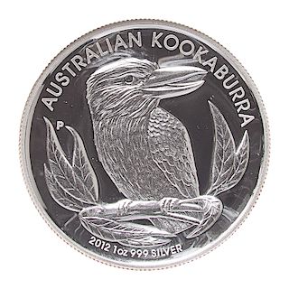 AUSTRALIA 2012 P KOOKABURRA HIGH RELIEF SILVER COIN