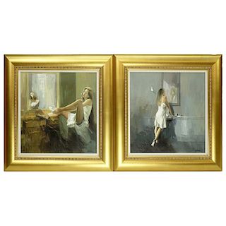 Two Antonio Tamburro Giclee's on Canvas