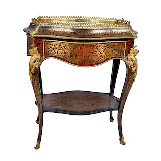 19th Century French Boulle Vitrine Table