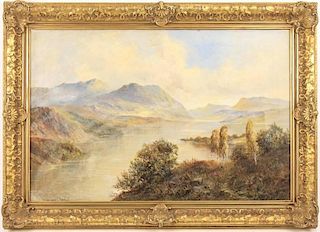 Duncan McNair Painting of Scottish Highlands, O/C