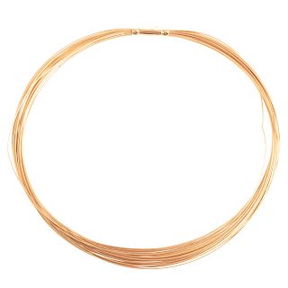 A Tiffany & Co. 30 Strand Wire Necklace in 18K