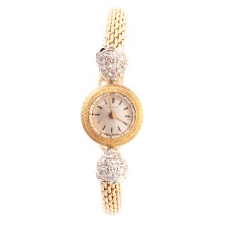 A Ladies Zenith Watch with Diamonds in 14K