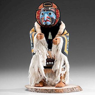Shona Hah (Cherokee, 1912-1997) Shaman with Removable Mask 