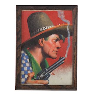 Gerard Curtis Delano. Cowboy with Smoking Gun