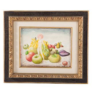 Phillipe Auge. Still Life with Fruit and Nude
