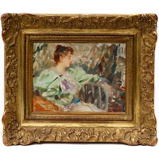 An impressionist portrait Paul Emile Chabas (1869 - 1937)