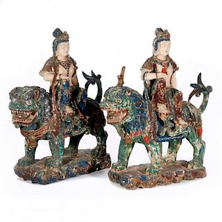 Two 19th century Chinese carvings.