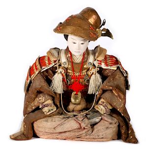A Japanese warrior doll.