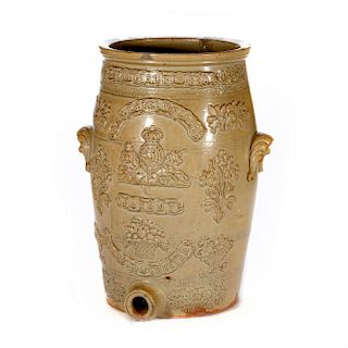 A 19th century English Stoneware spirit barrel.