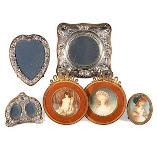 Six early 20th century picture frames.
