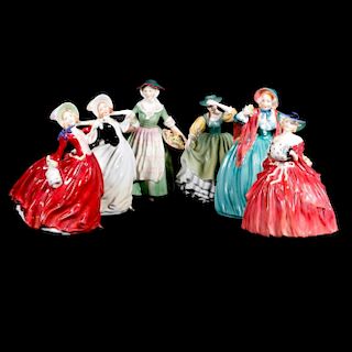 Six Royal Doulton Figurines.
