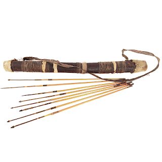 African Quiver with 10 Arrows