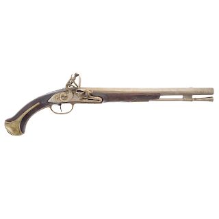 Interesting Flintlock Pistol Lock-plate W/1807