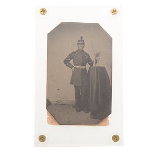 Civil War Tin Type of Possibly a Union Musician