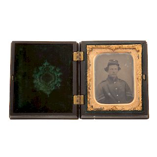 Civil War Era Cased Image of a Corporal, Company