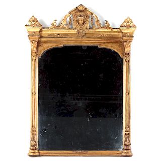 American Greek Revival Gilt Pier Mirror