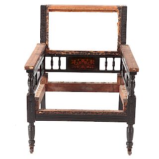 Aesthetic Movement Rosewood Inlaid Arm Chair