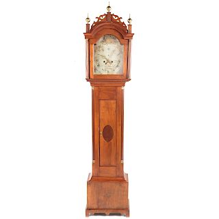 Federal New Hampshire Maple Tall Cased Clock