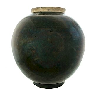 Chinese Green Glazed Terracotta Vase