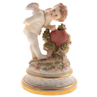 Meissen Porcelain Figure of Cupid