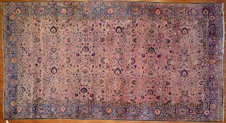 Antique Kerman Carpet, Persia, 9.9 x 17.10