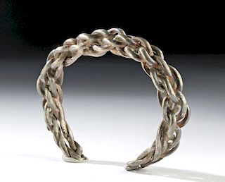 Viking Braided Silver Bracelet, 31.8 g