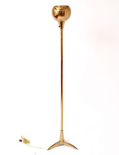 Paavo Tynell Manner Brass Torchiere / Floor Lamp