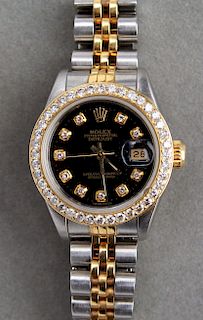 Rolex 18K Stainless Steel & Diamonds Ladies' Watch