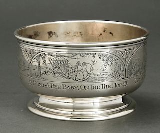 Kerr & Co for Cartier Sterling Silver Child's Bowl