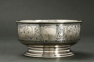 Kerr & Co Possibly for Cartier Silver Child's Bowl