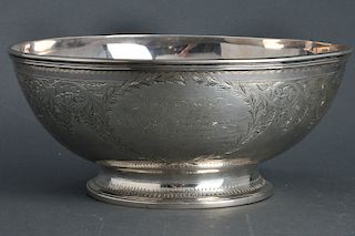 Scottish Georgian Silver Presentation Bowl, 1805
