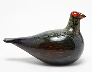 Oiva Toikka for Iittala Art Glass Bird Figure
