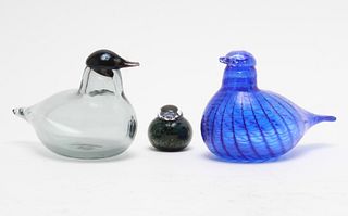 Oiva Toikka for Iittala Art Glass Bird Figures, 3