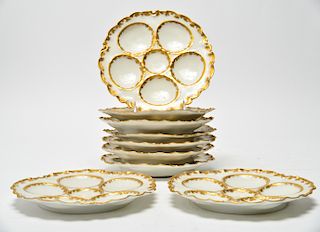 Haviland France Limoges Porcelain Oyster Plates 9