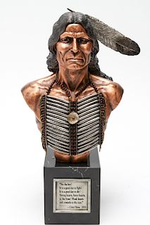 Joe Slockbower "Crazy Horse" Chillmark Sculpture